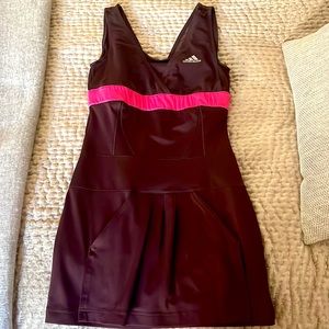 Rare adidas Ivanoic tennis dress size S brown and pink